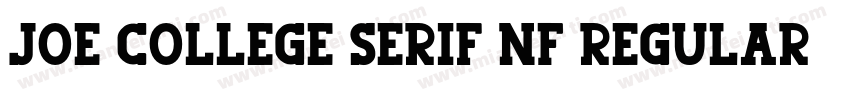 Joe College Serif NF Regular字体转换